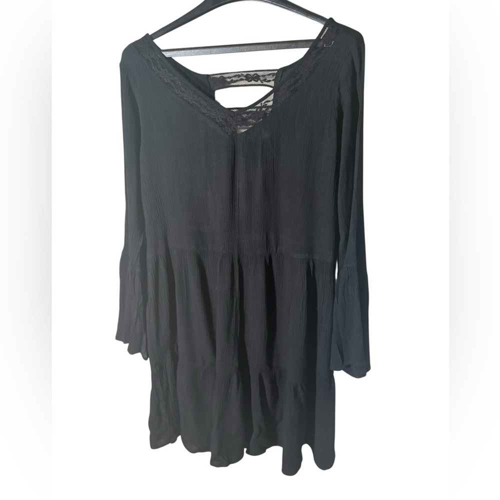 Earthbound Trading Co Womens Black Casual boho Dress Size L